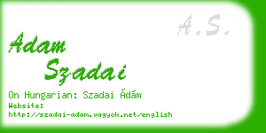 adam szadai business card